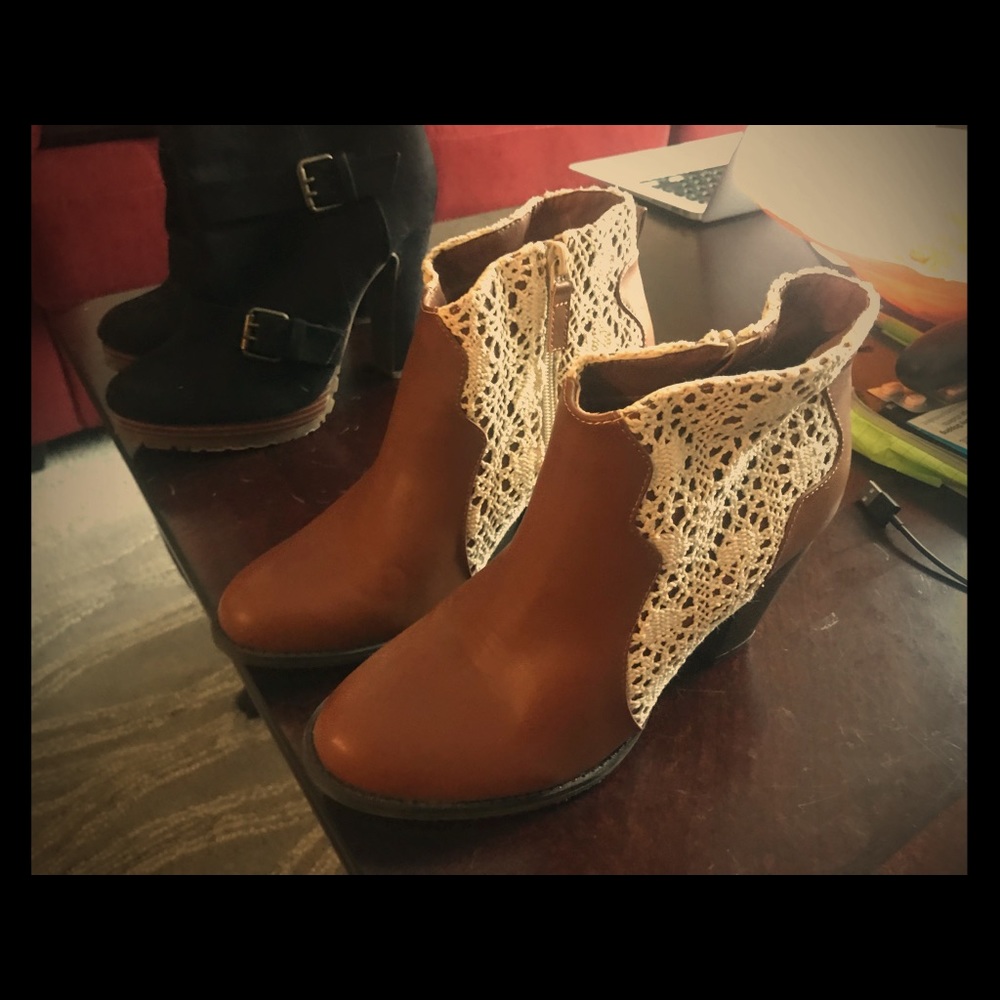 Lacy booties